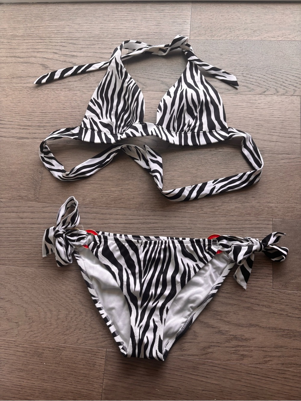 Victoria's Secret Black and White Zebra Bikini Set - Picture 1 of 4